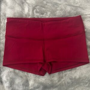 Lululemon Athletica Burgundy Athletic Shorts
